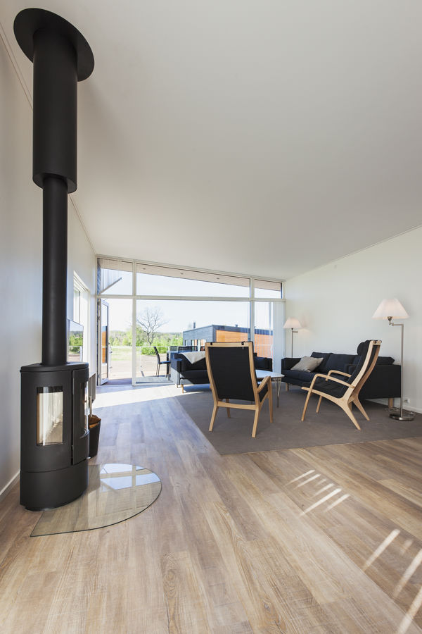 Hotelværelse med Wicanders Hydrocork Sawn Bisque Oak